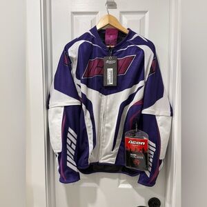 ICON Hooligan Street Jersey in Purple and White Women’s Large NWT